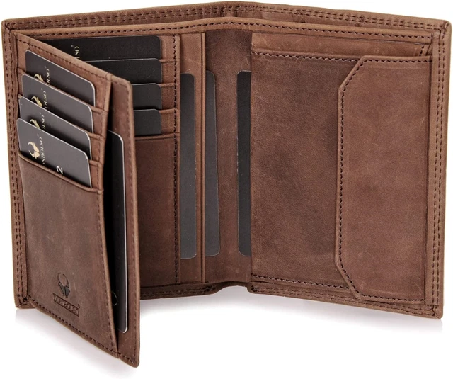 DONBOLSO Vienna I Large Leather Wallet for Men with RFID Protection I Classic I