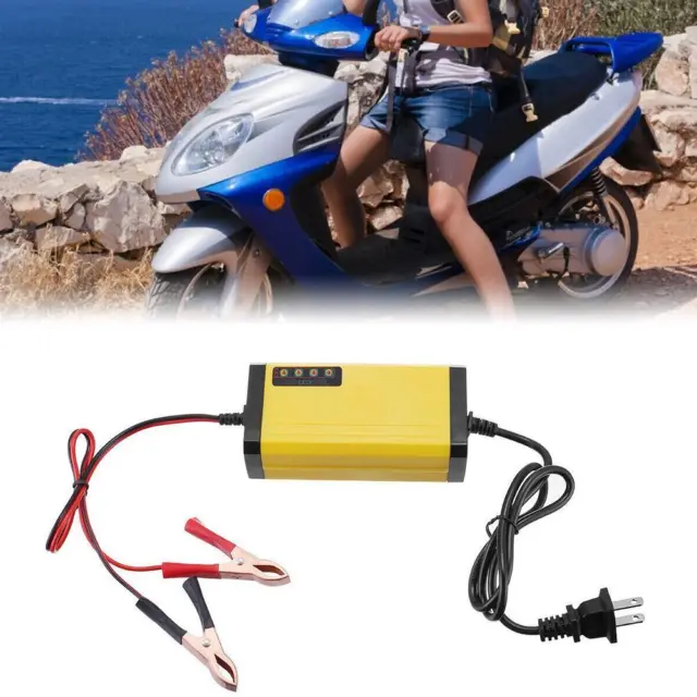 Portable 12V Auto Car Battery Charger Truck Trickle Motorcycle; Boat  Fast