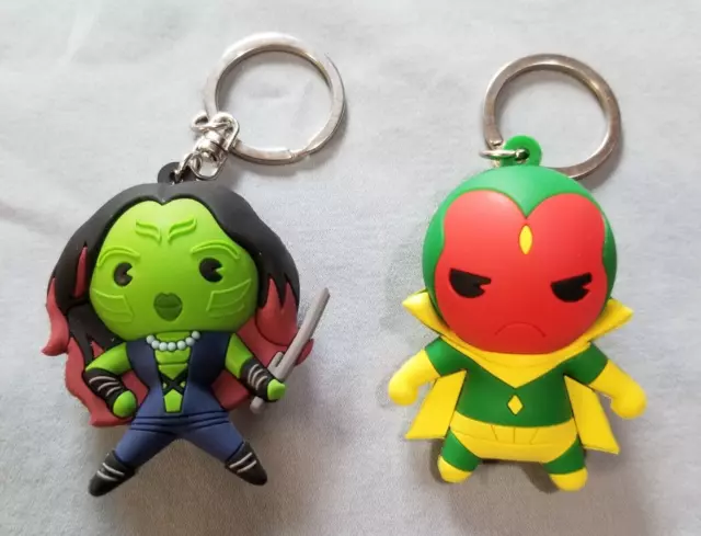 Gamora & Vision Character Figural 3-D Key Chain Blind Bag Series Avengers Endgam