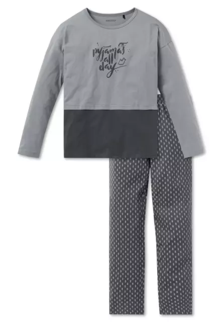 SCHIESSER Mädchen Pyjama XS S M L 140 152 164 176 100% Baumwolle Schlafanzug