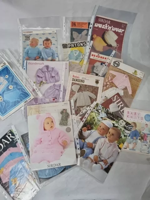 KNITTING PATTERN Sirdar, Robin, PATONS, Peter Pan, BOOKS  BUNDLE  X 15 Babies.