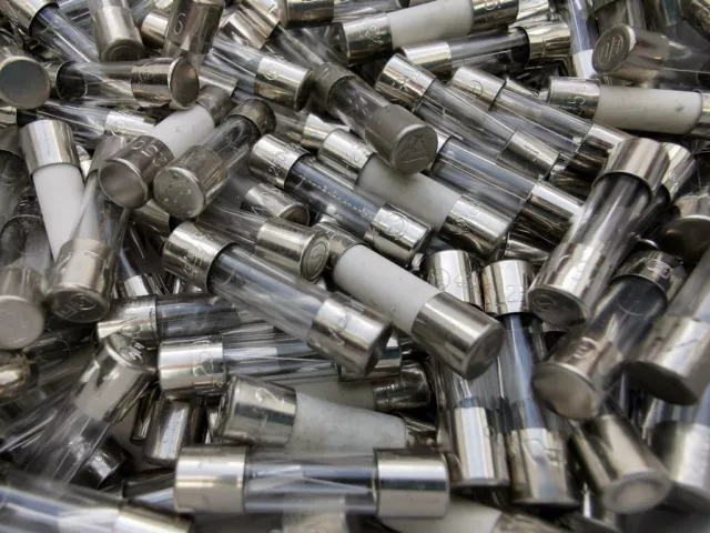 Sachet de 10 fusibles rapides en verre F 100 mA