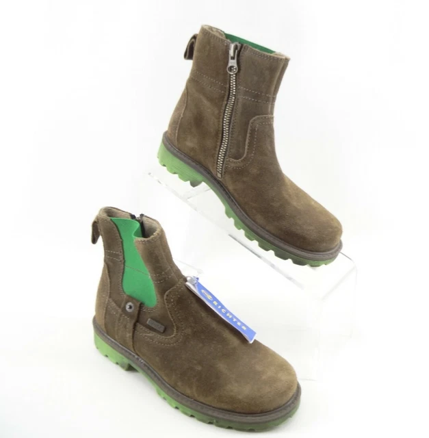 Bottes D'hiver En Cuir Marron Richter Fille - Taille 27 EU (UK 9 Infant) - Doublure Sympatex - Occasion