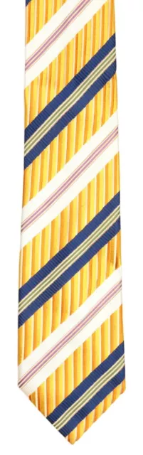 John G. Hardy Mens Multicolor Striped Silk Tie 37023 3