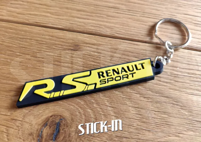 Porte Clés Renault Sport RS Keychain Schlüsselring Clio Megane Jaune Sirius