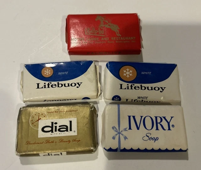 VINTAGE HOTEL BAR Soap Dial Ivory Lifebuoy Palmolive Tally Ho Motel 14