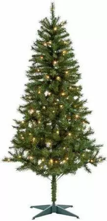 AH 6ft Artificial Christmas Tree Green Xmas for Lights Presents Imperial