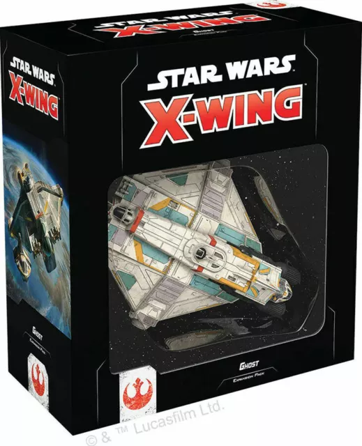 NEW Fantasy Flight Games Star Wars X-Wing 2nd Ed: Ghost Expansion Pack