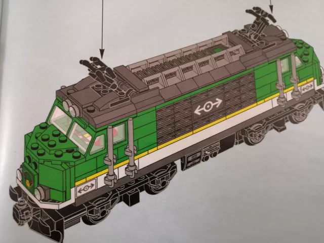 🎅🏻 👍 TOP HÄNDLER ☼  Lego Eisenbahn Lok aus 60198 OHNE Powerup Set ☼ NEU