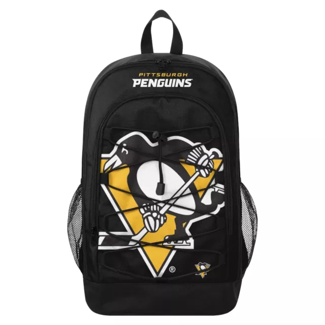 NHL Pittsburgh Penguins Big Logo Bungee Bag Backpack Bag