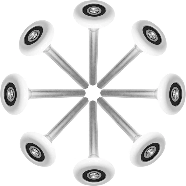 8-Pack 2 " Nylon Garage Porta Rullo 4 " Base Alto Carico Cuscinetti Ruote