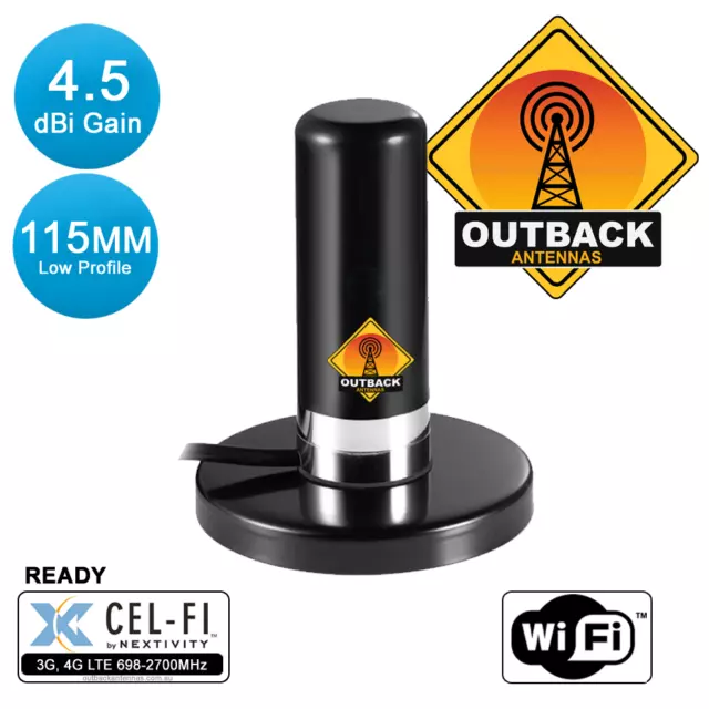 4G LTE Vehicle Antenna Magnetic Base Mobile Signal Booster 698-2700mhz "Fat Boy"