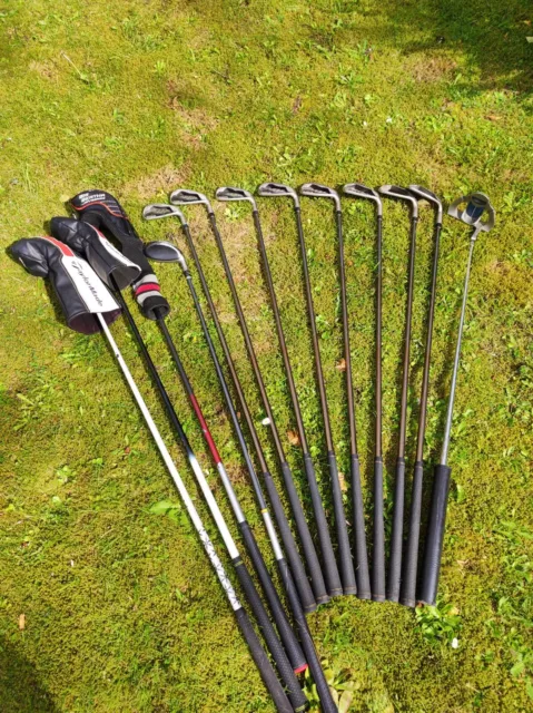 Set mit  Phyz Eisen Taylor made Driver M1 Holz 3 Callaway 5 Ping Putter H RH