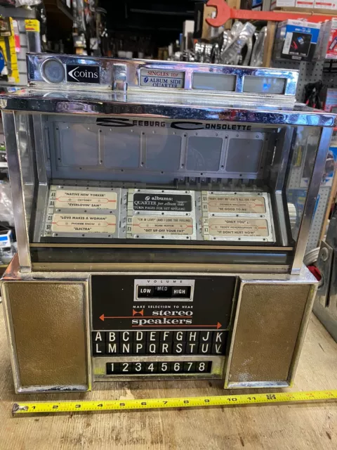 Vtg Seeburg Table Top Wall Jukebox Selector Diner Man Cave Collectible Rock Roll