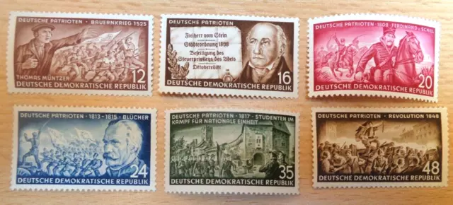 Ddr 1953 Marken  Satz  Deutsche Patrioten Postfrisch Wert 12 Geprüft
