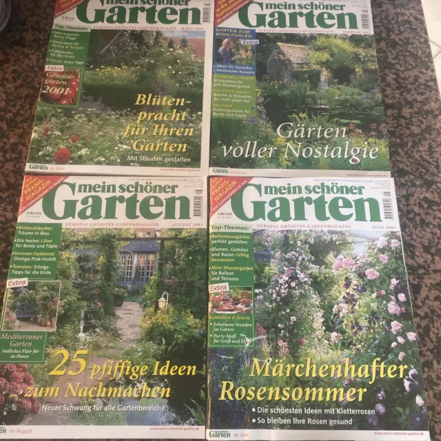 mein schöner Garten, 4 alte, sehr Gut erhaltene Ausgabe, Zeitschriften, Gärtnern