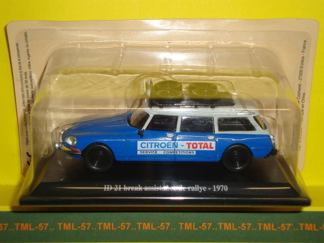 Voiture 1/43e Atlas CITROEN DS - ID 21 Break Assistance de Rallye - 1970
