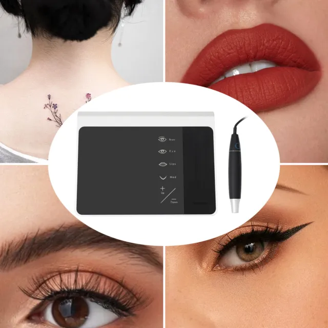 Digital Tattoo LCD Display Power Supply For Eyebrow Lip Eyeliner Micro Make up