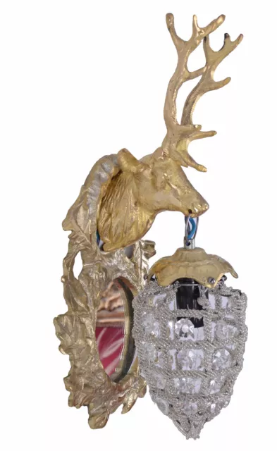Hanging Hunting Lodge Deer Antlers Hanging Lamp Hallway Light Hirsch