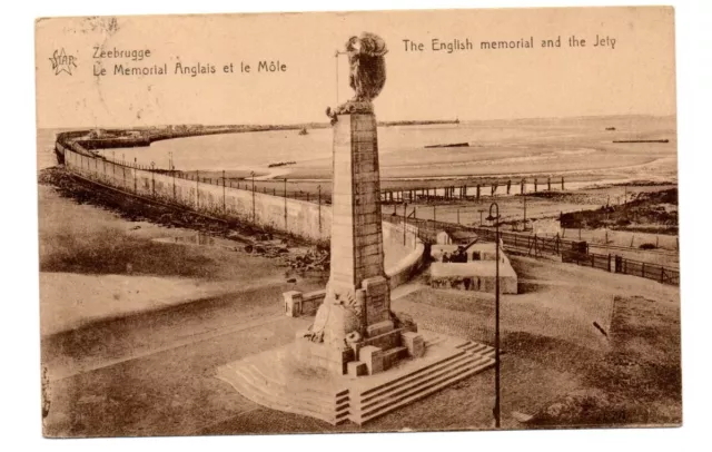 zeebrugge , le mémorial anglais et le môle