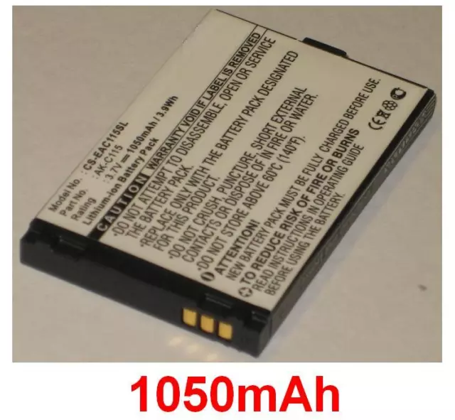 Batterie 1050mAh Pour EMPORIA Telme C100 C115 C135 C95 C96 type AK-C115