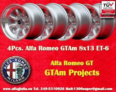 1 Cerchio Wheel Felge llanta jante  Alfa Romeo 6x14 ET30 Giulia GT GTA TUV 