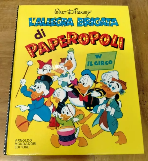 LIBRO CARTONATO L'allegra brigata di Paperopoli 5^edizione 1971  Walt Disney