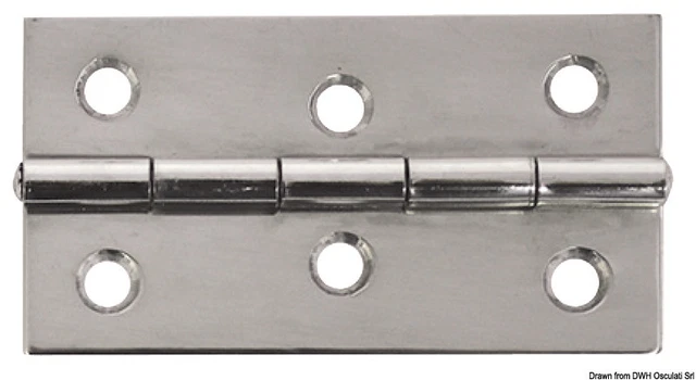 Charnière Inox MM 75x40 Marque Osculati 38.822.03