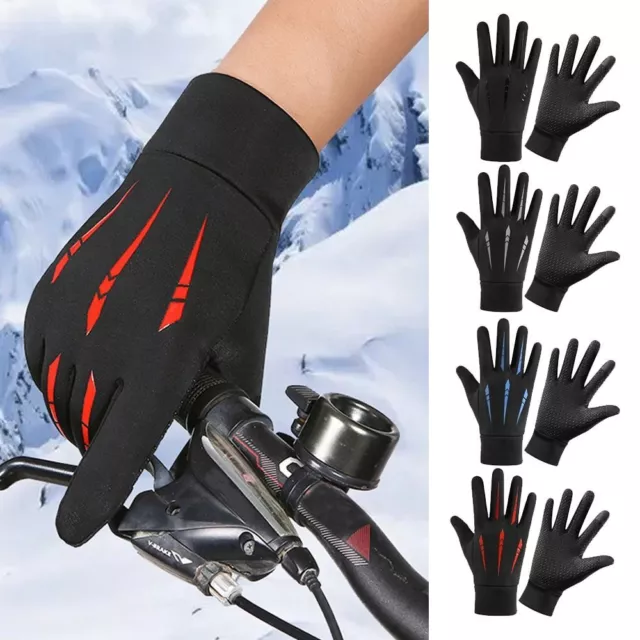 Windproof Full Finger Gloves Warm Mittens Cycling Gloves Winter Glove  Outdoor