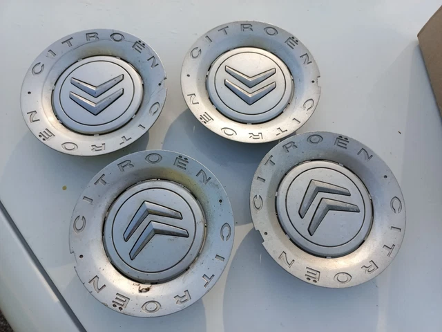 4 Autocollants Centre De Jante 60mm Pour Citroën - Cache Moyeu Avec Logo, Protection Anti-poussière