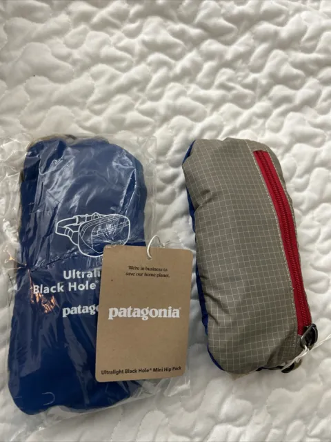 Patagonia Ultralight Black Hole Hip Pack -nwt - Patchwork Belay Blue