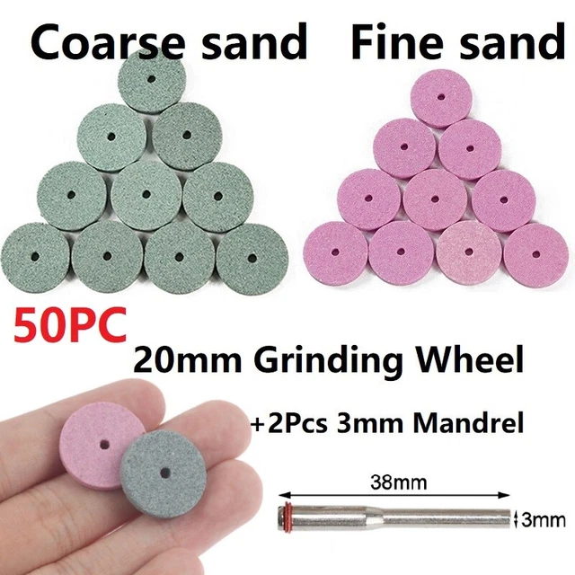 Coarse Sand / Fine Sand Buffing Wheel Polishing Wheels Kit 20mm Grinding Wheel
