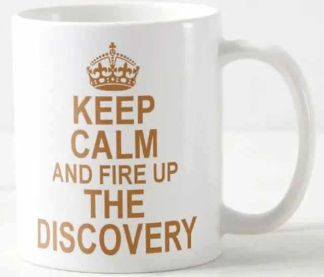 KEEP CALM AND FIRE UP THE DISCOVERY ~ MUG classic landrover land rover car mugs