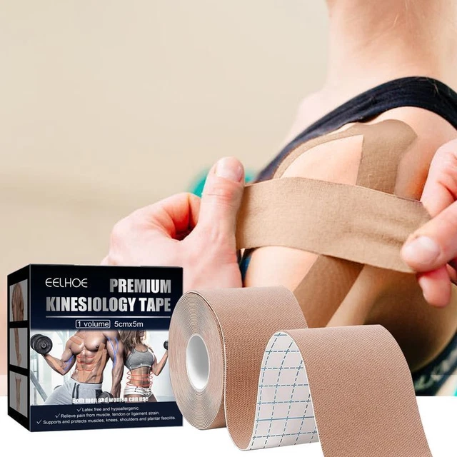 1 rollo cinta de kinesiología 2 pulgadas soporte muscular atlético para correr CaJQ