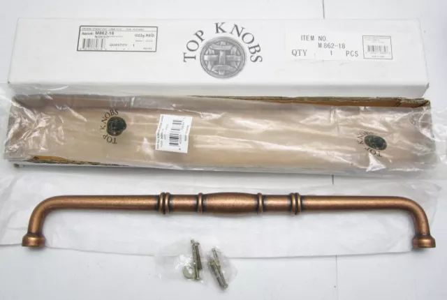 NEW Top Knobs NORMANDY 18" c-c HANDLE APPLIANCE DOOR PULL English Antique Copper