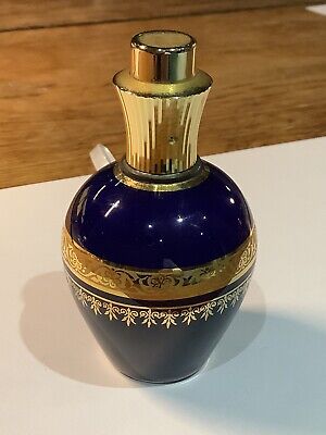 Limoges Vintage Porcelain Perfume Bottle  24 kt Gold (NO PERFUME* JUST BOTTLE*)