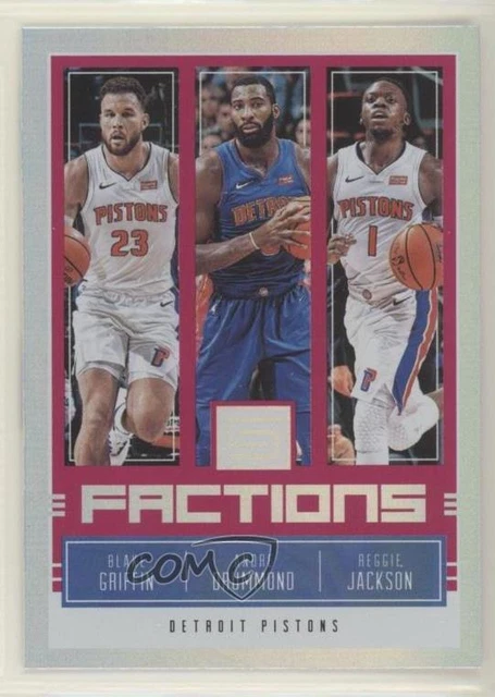 2018 Panini Status Factions Red Andre Drummond Blake Griffin Reggie Jackson #21