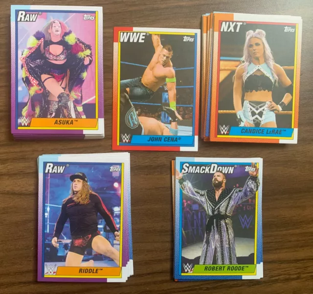 2021 Topps WWE Heritage Base Wrestling Cards- You Pick and Choose to Complete