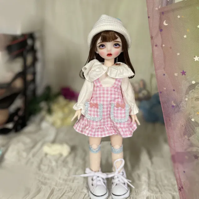 30cm Handmade Fashion BJD Doll 1/6 Ball Jointed Body + Clothes Outfits Kids Gift