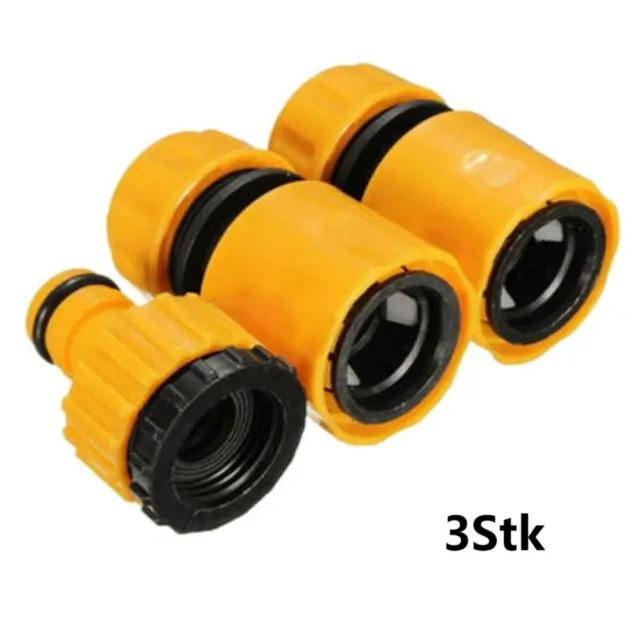 3Pcs/set Garden Watering Hose Pipe Tap Connector Adaptor Fitting Universal