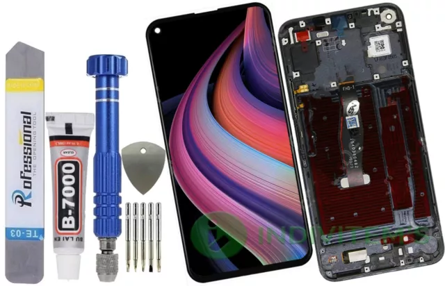 Pour Huawei Honor Nova 5T Display LCD + Écran Tactile + Cadre Noir