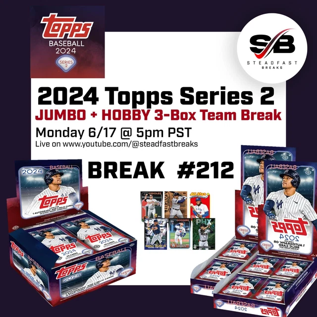 CLEVELAND GUARDIANS 2024 Topps Series 2 JUMBO + Hobby 3Box Team Break