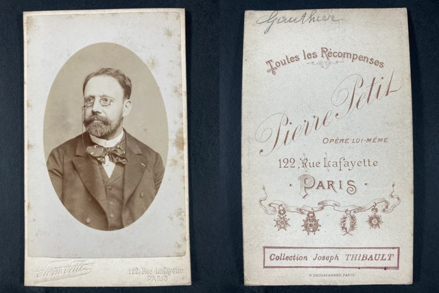 PIERRE PETIT, PARIS, Berthe Foullé Vintage albumen print CDV. Tirage EUR 59,00 - FR
