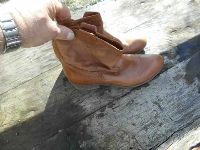 Bottines top cuir minelli