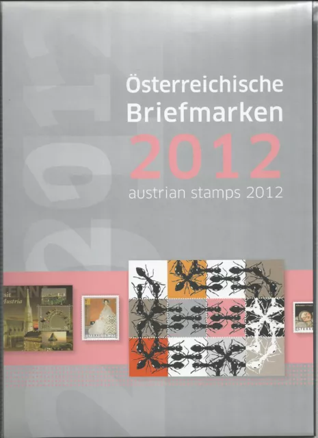 Österreich Jahreszusammenstellung der österr Post  2012  postfrisch  komplett