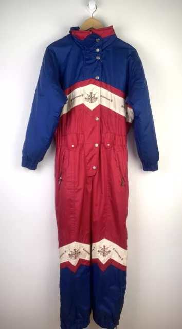 Vintage T.O.P.S. TOPS Southwest Size 10 Womens Skiwear Snow Ski Suit Jumpsuit