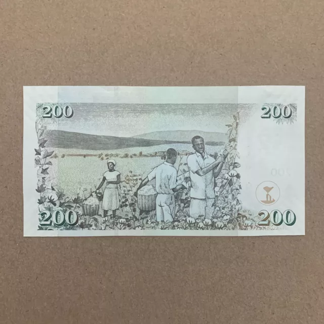 Kenya 200 Shillings Banknote Kenyan Currency 2010 UNC African Paper Money