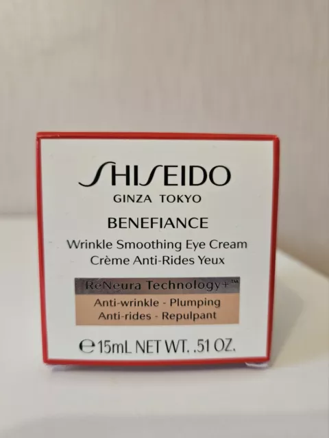 Shiseido Benefiance Wrinkle Smoothing Eye Cream 15ml Faltenglättende Augencreme