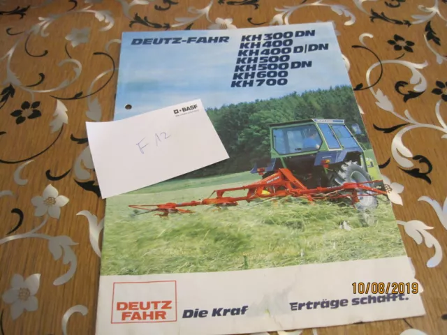 Deutz Fahr Kreiselheuer Prospekt Wender