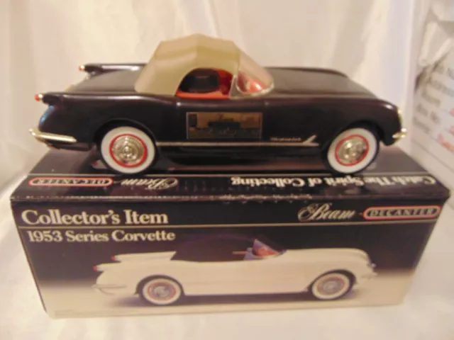 Black 1955 Jim Beam IAJBBSC Corvette Decanter w/box by Regal China USA-EMPTY